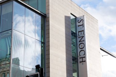 Glasgow İskoçya: 12 Şubat 2024: Dış