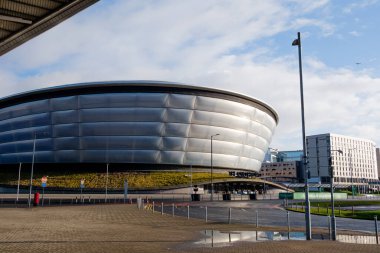 Glasgow İskoçya: 13 Şubat 2024: Glasgow 'daki The Hydro Arena' nın dışı diğer adıyla The OVO Hydro ve SEC Armadillo Glasgow