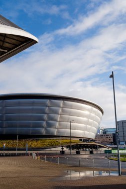 Glasgow İskoçya: 13 Şubat 2024: Glasgow 'daki The Hydro Arena' nın dışı diğer adıyla The OVO Hydro ve SEC Armadillo Glasgow