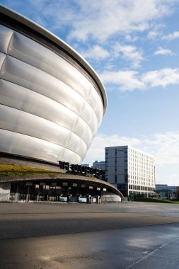 Glasgow İskoçya: 13 Şubat 2024: Glasgow 'daki Hydro Arena' nın dışı.
