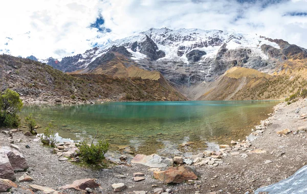 Geweldig Uitzicht Menselijke Lagune Peruviaanse Andes — Stockfoto