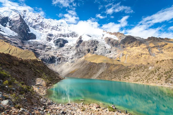 Geweldig Uitzicht Menselijke Lagune Peruviaanse Andes — Stockfoto