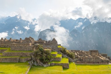 Maço Picchu harabelerinin panoramik görüntüsü, Peru