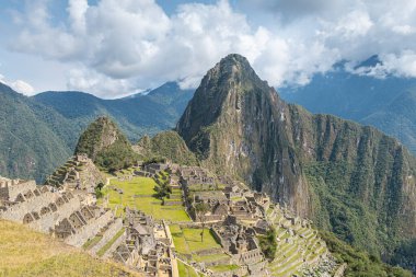 Maço Picchu harabelerinin panoramik görüntüsü, Peru