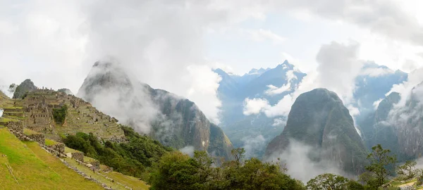 Panoramisch Uitzicht Machu Picchu Ruïnes Peru — Stockfoto
