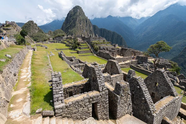 Vistas Panorámicas Las Ruinas Machu Picchu Perú — Foto de Stock