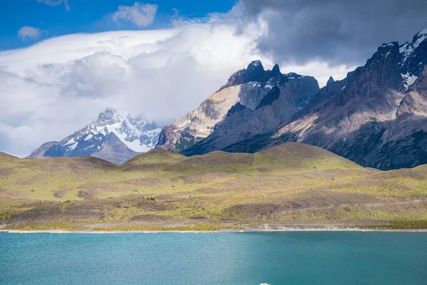Niesamowity Krajobraz Parku Narodowego Torres Del Paine Chile — Zdjęcie stockowe