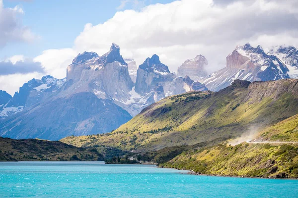 Удивительный Ландшафт Торрес Дель Пайне Национального Парка Чиле — стоковое фото