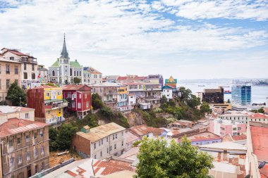 valparaiso, chile. 9th january, 2023: street view of valpairaso city, chile