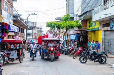 yurimaguas, peru. 17th september, 2022: street view of yurimaguas city, peru