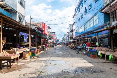 iquitos, peru. 19th september, 2022: street view of iquitos, peru