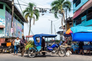 iquitos, peru. 19th september, 2022: street view of iquitos, peru