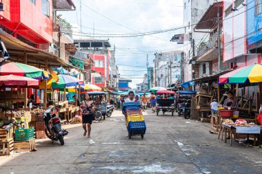 iquitos, peru. 19th september, 2022: street view of iquitos, peru