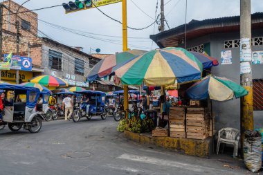 iquitos, peru. 19th september, 2022: street view of iquitos, peru