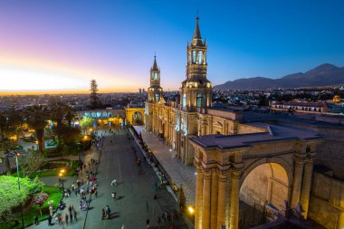 arequipa, peru. 25th september, 2022: street view of arequipas city, peru