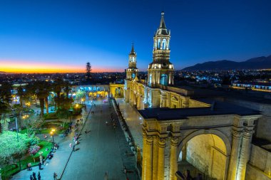 arequipa, peru. 25th september, 2022: street view of arequipas city, peru