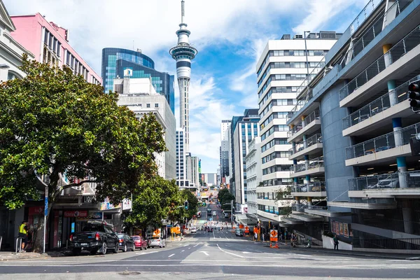 Auckland Nya Zeeland Februari 2023 Street View Auckland City Sky — Stockfoto