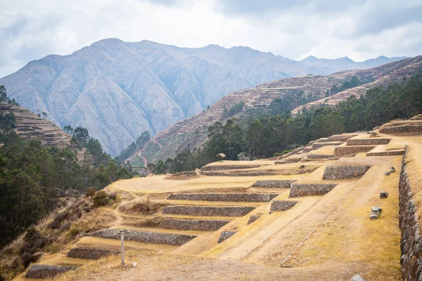 Vista Panoramica Sulla Miniera Sale Maras Peru — Foto Stock