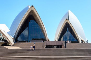 Sidney, Avustralya 'dan. 21 Şubat 2023: Sidney Opera Evi ve Limanı manzarası