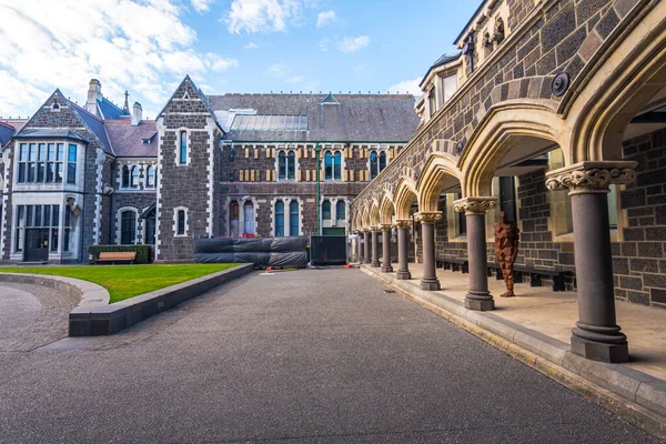 Stock image christchurch, new zealand. 14th february, 2023: street view of downtown christchurch city, new zealand