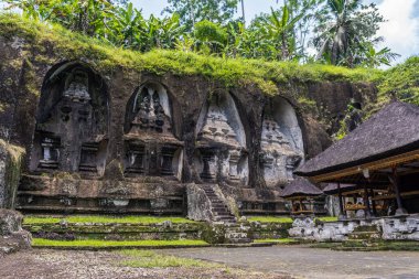 Bali, Endonezya 'daki Gunung Kawi cenaze kompleksinin görüşleri