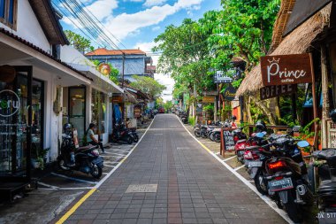 Ubud, Endonezya. 8 Mart 2023: Ubud pazarı, Endonezya