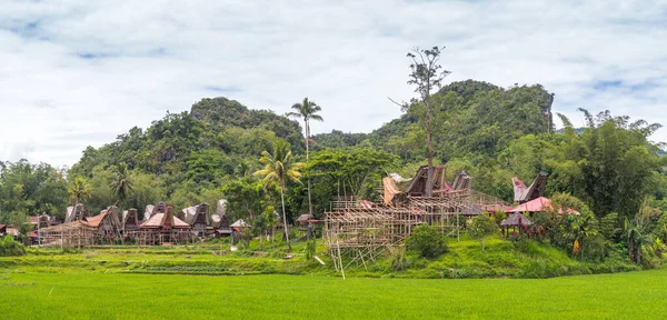 Rantepao Indonesia Апреля 2023 Года Традиционные Дома Тана Тораджа Рантепао — стоковое фото