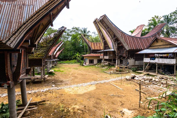 印度尼西亚Londa村Tana Toraja的传统住房 — 图库照片