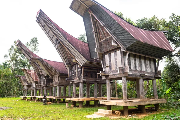 Традиционные Дома Тана Тораджа Деревне Лонда Индонезия — стоковое фото