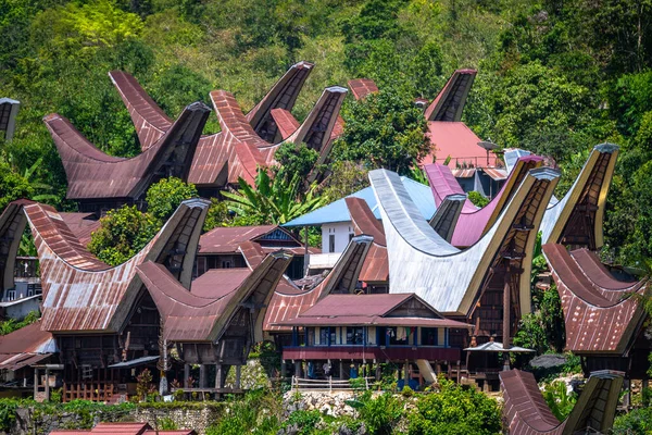 Традиционная Деревня Тана Тораджа Индонезия — стоковое фото