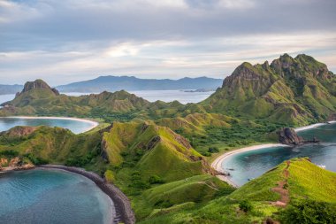 Komodo Ulusal Parkı, Endonezya 'daki Padar Adası manzarası