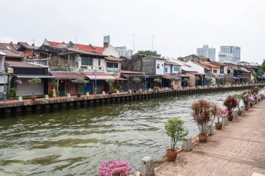 Malakka, Malezya. 20 Nisan 2023, Malezya 'nın Malezya kıyı şeridinde bulunan bir Portekiz sömürge kasabasıdır.