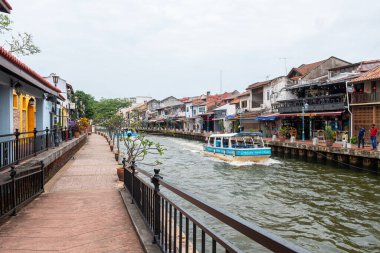 Malakka, Malezya. 20 Nisan 2023, Malezya 'nın Malezya kıyı şeridinde bulunan bir Portekiz sömürge kasabasıdır.