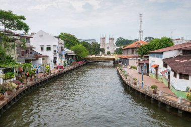 Malakka, Malezya. 20 Nisan 2023, Malezya 'nın Malezya kıyı şeridinde bulunan bir Portekiz sömürge kasabasıdır.