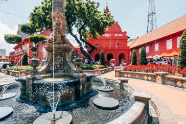 Malakka, Malezya. 20 Nisan 2023, Malezya 'nın Malezya kıyı şeridinde bulunan bir Portekiz sömürge kasabasıdır.