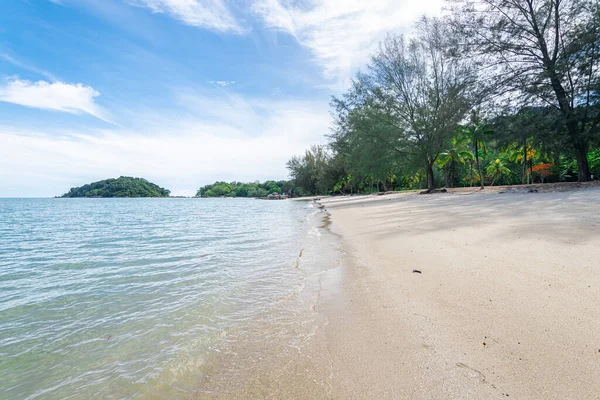 Leerer Strand Der Insel Langkawi Malaysia — Stockfoto