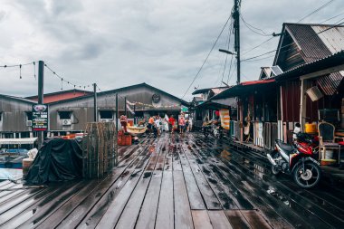 George Town, Malezya. 30 Nisan 2023: George Town, Malezya 'nın sokak manzarası