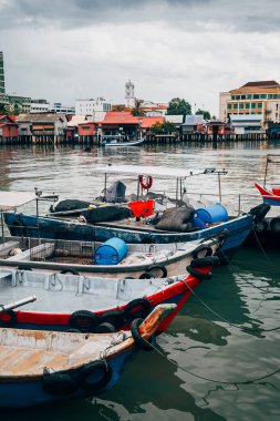 George Town, Malezya. 30 Nisan 2023: George Town, Malezya 'nın sokak manzarası
