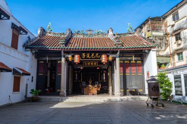 George Town, Malezya. 30 Nisan 2023: George Town, Malezya 'nın sokak manzarası