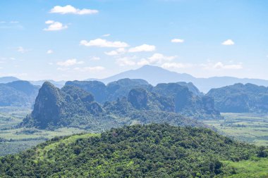 Ejderha Tepesi Dağı, Tayland 'dan panoramik manzara