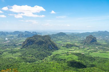 Ejderha Tepesi Dağı, Tayland 'dan panoramik manzara