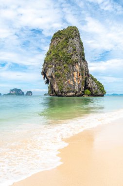  Krabi, Tayland 'da güzel bir sahil.