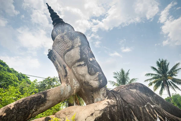 Vista Sul Famoso Parco Buddha Vientiane Laos — Foto Stock