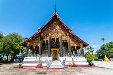 Luang Prabang şehrinin sokak manzarası, laos