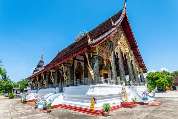 Gatuvy Över Luang Prabang Stad Laos — Stockfoto