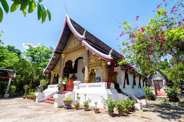 Luang Prabang şehrinin sokak manzarası, laos