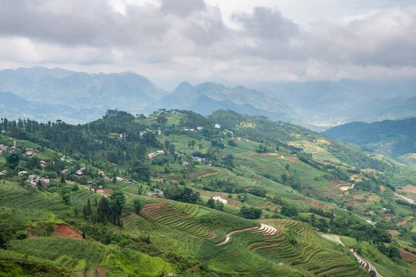 stock image panoramic view of ha gian loop on northern vietnam