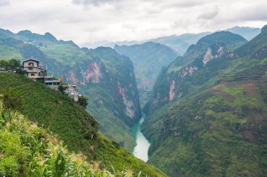 Kuzey Vietnam 'ın panoramik görüntüsü