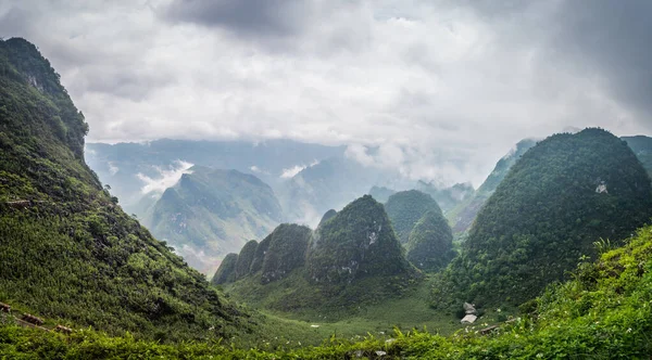 stock image panoramic view of ha gian loop on northern vietnam