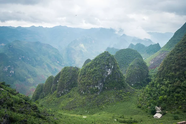 stock image panoramic view of ha gian loop on northern vietnam